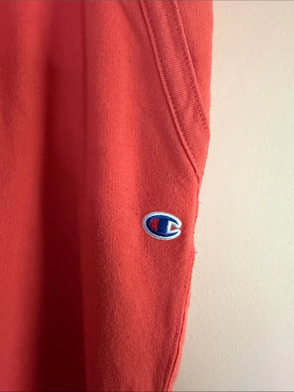 Champion Woman’s Bright Orange Logo Joggers with Script Side Graphic